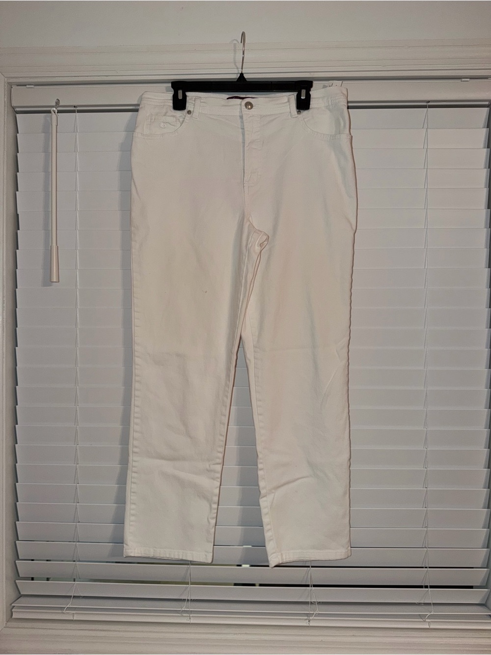 Gloria Vanderbilt Amanda Jeans 14 White Taper See Pics